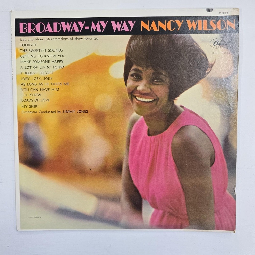 Nancy Wilson Broadway My Way LP VG+/VG+ Jazz 1963 Vintage Vinyl Capitol T-1828